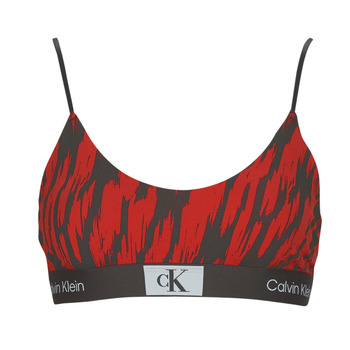 Lenjerie intimă Femei Bustiere sport Calvin Klein Jeans UNLINED BRALETTE Negru / Roșu