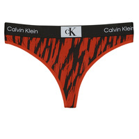 Lenjerie intimă Femei String Calvin Klein Jeans MODERN THONG Negru / Roșu