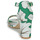 Pantofi Femei Sandale Elue par nous NEFFILE Verde / Alb