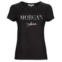Îmbracaminte Femei Tricouri mânecă scurtă Morgan DATTI Negru