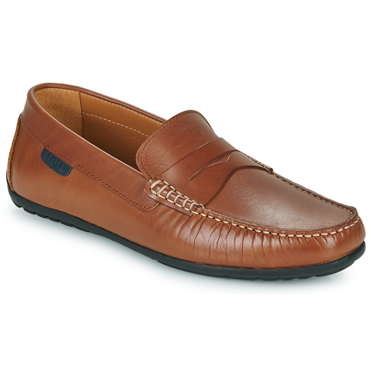 Pantofi Bărbați Mocasini Pellet CADOR Veal / Brandy