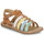 Pantofi Fete Sandale Citrouille et Compagnie INALA Camel / Multicolor