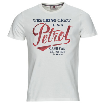 Îmbracaminte Bărbați Tricouri mânecă scurtă Petrol Industries T-Shirt SS Classic Print Alb