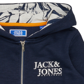 Jack & Jones JORCRAYON SWEAT ZIP HOOD Albastru