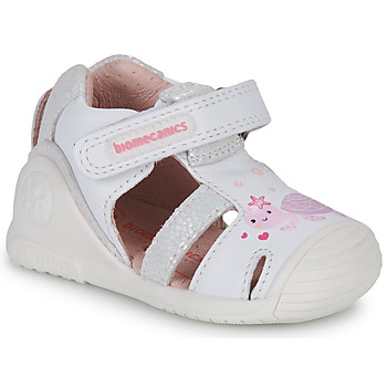 Pantofi Fete Sandale
 Biomecanics 222109 Alb / Roz