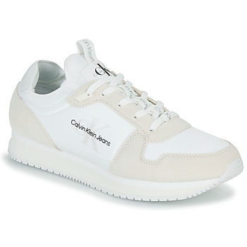 Pantofi Bărbați Pantofi sport Casual Calvin Klein Jeans RUNNER SOCK LACEUP NY-LTH Alb