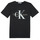 Îmbracaminte Copii Tricouri mânecă scurtă Calvin Klein Jeans MONOGRAM LOGO T-SHIRT Negru