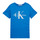 Îmbracaminte Copii Tricouri mânecă scurtă Calvin Klein Jeans MONOGRAM LOGO T-SHIRT Albastru
