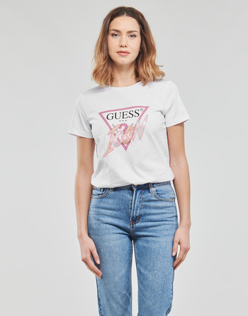 Guess SS CN ICON TEE Alb