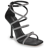 Pantofi Femei Sandale
 MICHAEL Michael Kors IMANI STRAPPY SANDAL Negru / Argintiu
