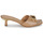 Pantofi Femei Papuci de vară MICHAEL Michael Kors AMAL KITTEN SANDAL Bej