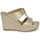 Pantofi Femei Papuci de vară MICHAEL Michael Kors BRADLEY MULE Auriu