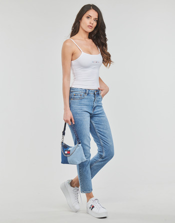 Tommy Jeans TJW BBY COLOR LINEAR STRAP TOP Alb