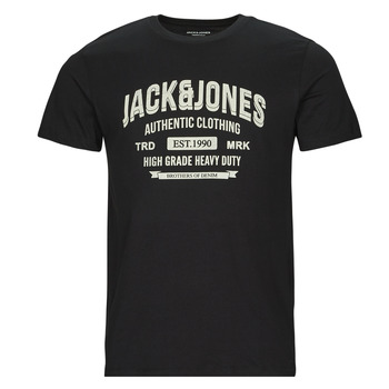 Îmbracaminte Bărbați Tricouri mânecă scurtă Jack & Jones JJEJEANS TEE SS O-NECK Negru