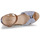 Pantofi Femei Sandale Tom Tailor 5390211 Albastru / Maro / Alb