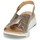 Pantofi Femei Sandale Caprice 28702 Auriu / Alb