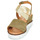 Pantofi Femei Sandale Regard RACHEL V3 CROSTA MILITARE Kaki / Alb