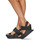 Pantofi Femei Sandale United nude DELTA WEDGE SANDAL Negru
