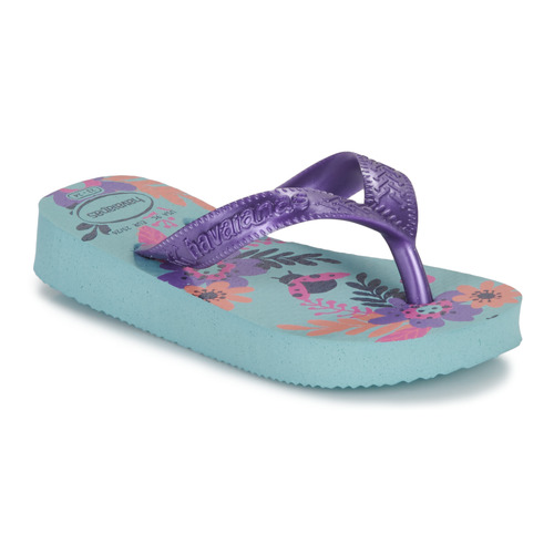 Pantofi Fete  Flip-Flops Havaianas KIDS FLORES Albastru / Violet
