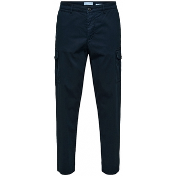 Îmbracaminte Bărbați Pantaloni  Selected Slim Tapered Wick 172 Cargo Pants - Dark Sapphire albastru