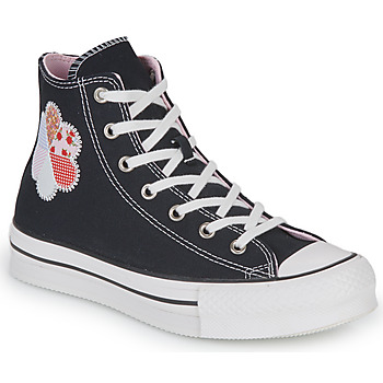 Pantofi Fete Pantofi sport stil gheata Converse CHUCK TAYLOR ALL STAR EVA LIFT HI Negru / Multicolor