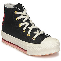 Pantofi Fete Pantofi sport stil gheata Converse CHUCK TAYLOR ALL STAR EVA LIFT HI Negru / Alb