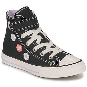 Pantofi Fete Pantofi sport stil gheata Converse CHUCK TAYLOR ALL STAR 1V-BLACK/SUNRISE PINK/VAPOR VIOLET Negru / Multicolor