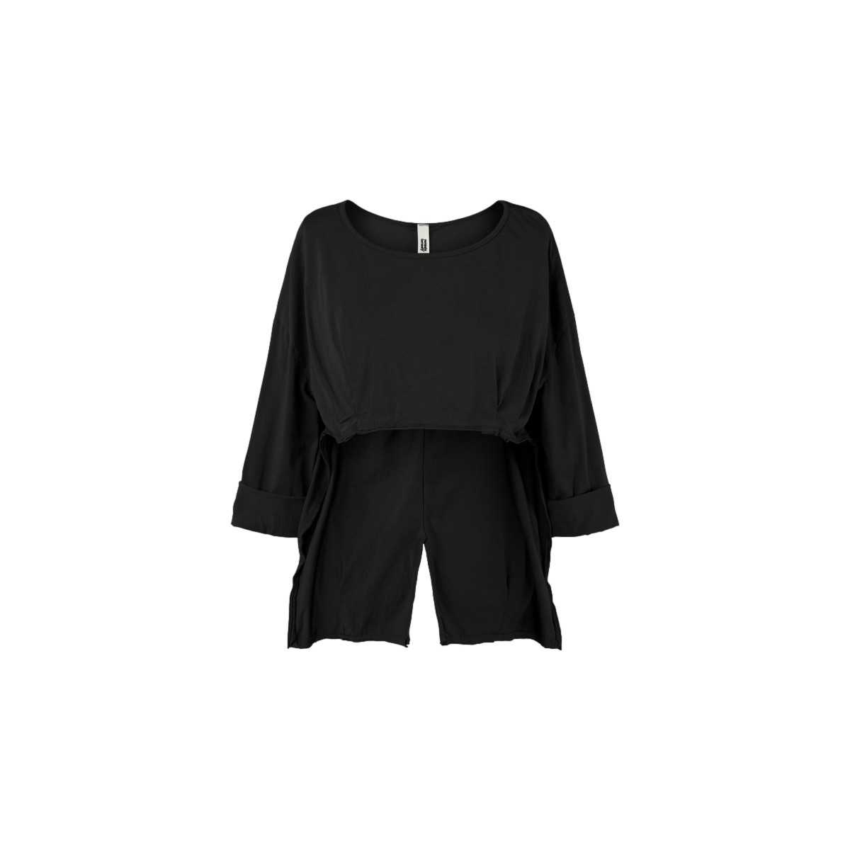 Îmbracaminte Femei Topuri și Bluze Wendy Trendy Top 110809 - Black Negru