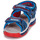 Pantofi Băieți Sandale Geox J SANDAL ANDROID BOY Albastru / Roșu