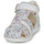 Pantofi Fete Sandale Geox B SANDAL MACCHIA GIR Alb / Argintiu