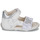 Pantofi Fete Sandale Geox B SANDAL TAPUZ GIRL Alb / Argintiu
