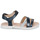 Pantofi Fete Sandale Geox J SANDAL KARLY GIRL Albastru / Argintiu