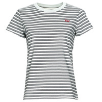 Îmbracaminte Femei Tricouri mânecă scurtă Levi's PERFECT TEE Multi /  grunge / Stripe / Chalk / Blue