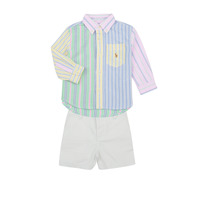 Îmbracaminte Băieți Compleuri copii  Polo Ralph Lauren LS BD SHRT S-SETS-SHORT SET Multicolor