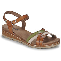 Pantofi Femei Sandale
 Refresh 170625 Coniac / Alb / Verde
