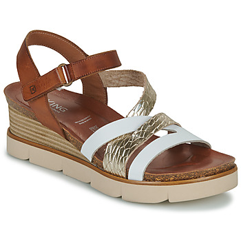 Pantofi Femei Sandale
 Dorking AGNES Maro / Alb / Auriu