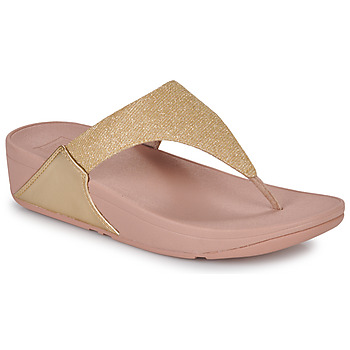 Pantofi Femei  Flip-Flops FitFlop LULU SHIMMERLUX TOE-POST SANDALS Roz / Auriu
