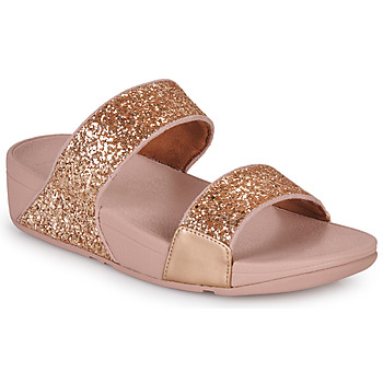 Pantofi Femei Papuci de vară FitFlop LULU GLITTER SLIDES Roz / Auriu / Roz