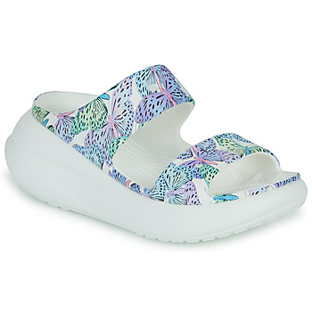 Pantofi Femei Papuci de vară Crocs CLASSIC CRUSH BUTTERFLY SANDAL Albastru / Alb