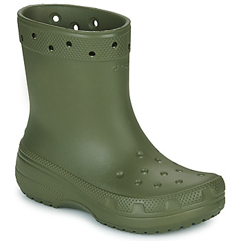 Pantofi Femei Ghete Crocs Classic Rain Boot Kaki