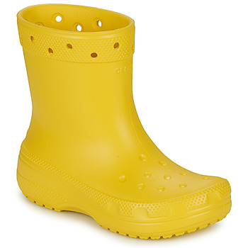 Pantofi Femei Ghete Crocs Classic Rain Boot Galben
