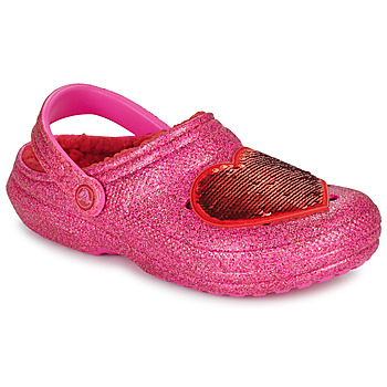 Pantofi Femei Saboti Crocs CLASSIC LINED VALENTINES DAY CLOG Roz / Roșu