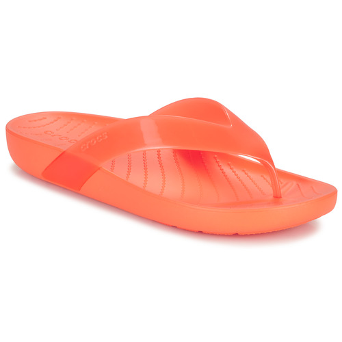 Pantofi Femei  Flip-Flops Crocs Crocs Splash Glossy Flip Portocaliu