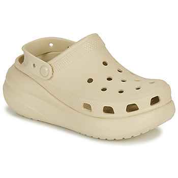 Pantofi Femei Saboti Crocs Classic Crush Clog Bej
