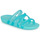 Pantofi Femei Papuci de vară Crocs CrocsSplashGlossyStrappy Albastru