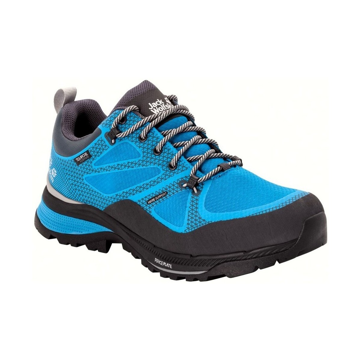 Pantofi Bărbați Drumetie și trekking Jack Wolfskin Force Striker Texapore Low albastru