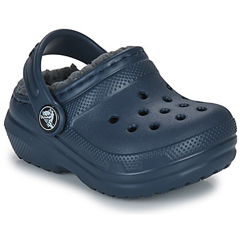 Pantofi Copii Saboti Crocs Classic Lined Clog T Albastru / Gri