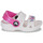 Pantofi Fete Sandale Crocs Classic Embellished Sandal T Alb / Violet