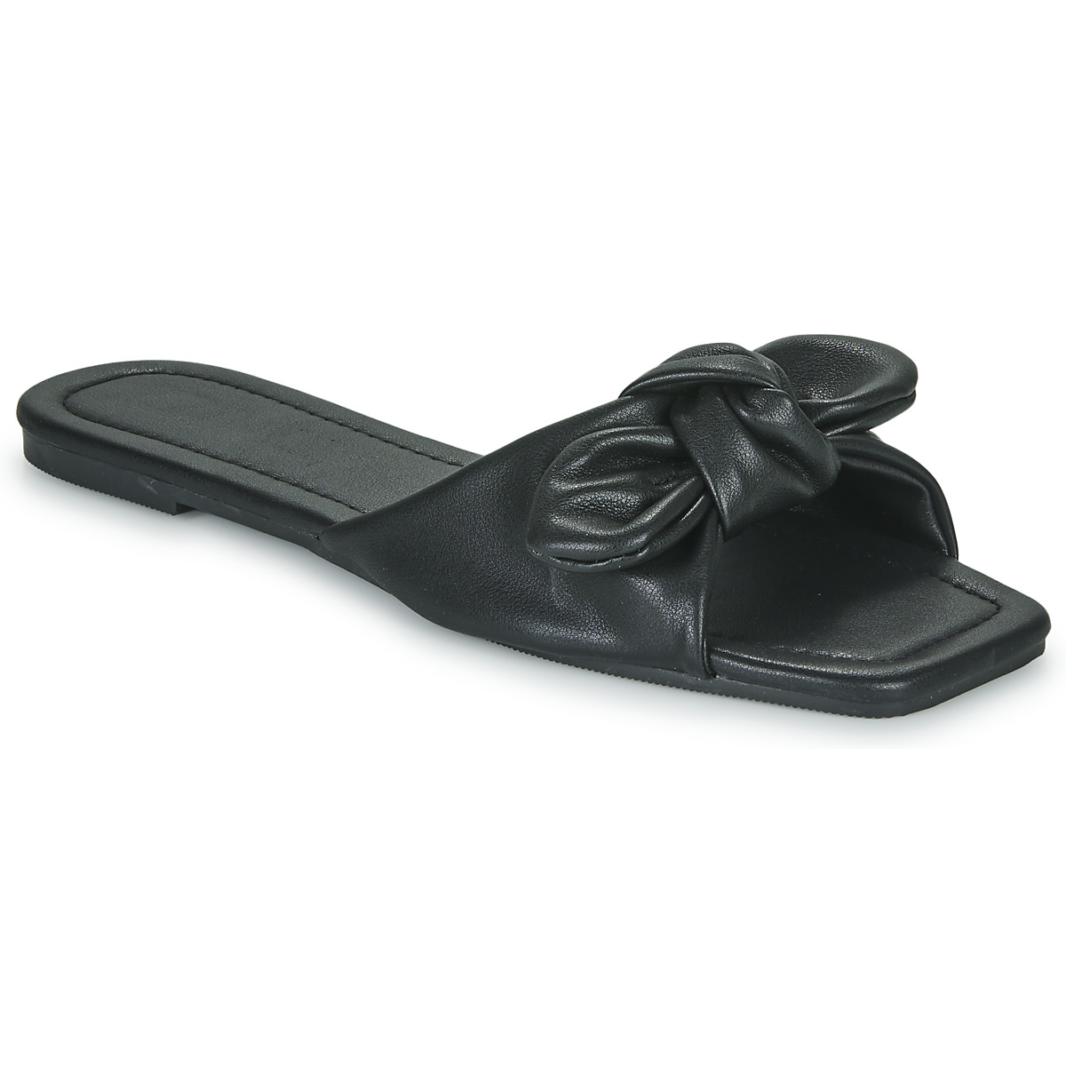 Pantofi Femei Papuci de vară Only ONLMILLIE-3 PU BOW SANDAL Negru