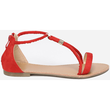 Pantofi Femei Sandale La Modeuse 15134_P41330 roșu